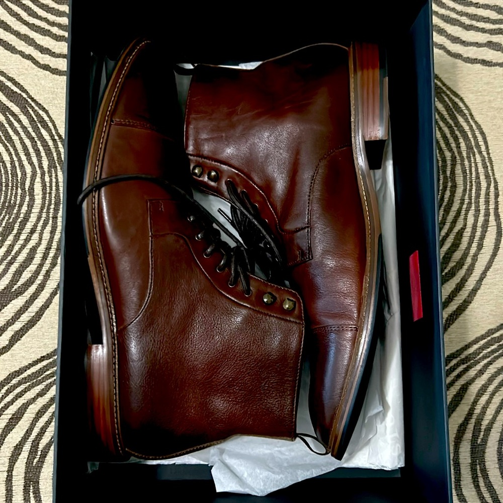 REAL LEATHER! Aston Grey Collection! Never worn!